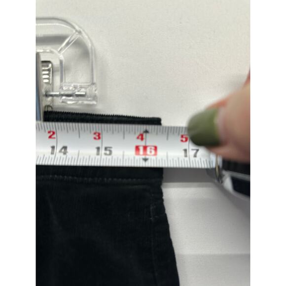 Talbots Women Corduroy Jeans Black 8 High Rise Straight Leg Closet Staple - Picture 4 of 12